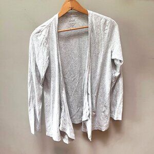 Pure Jill Cascading Cardigan 100% Pima Cotton‎ Made In Peru XS